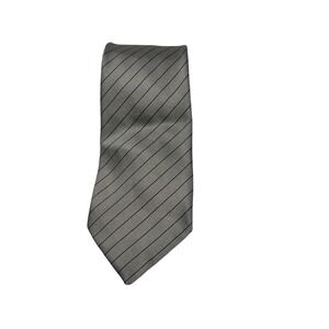 Guide D'anghlari 60" Silk Gray Stripe Men's Tie Made‎ in Italy Necktie